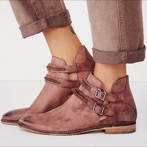 Free People Braeburn Ankle Booties Size 7